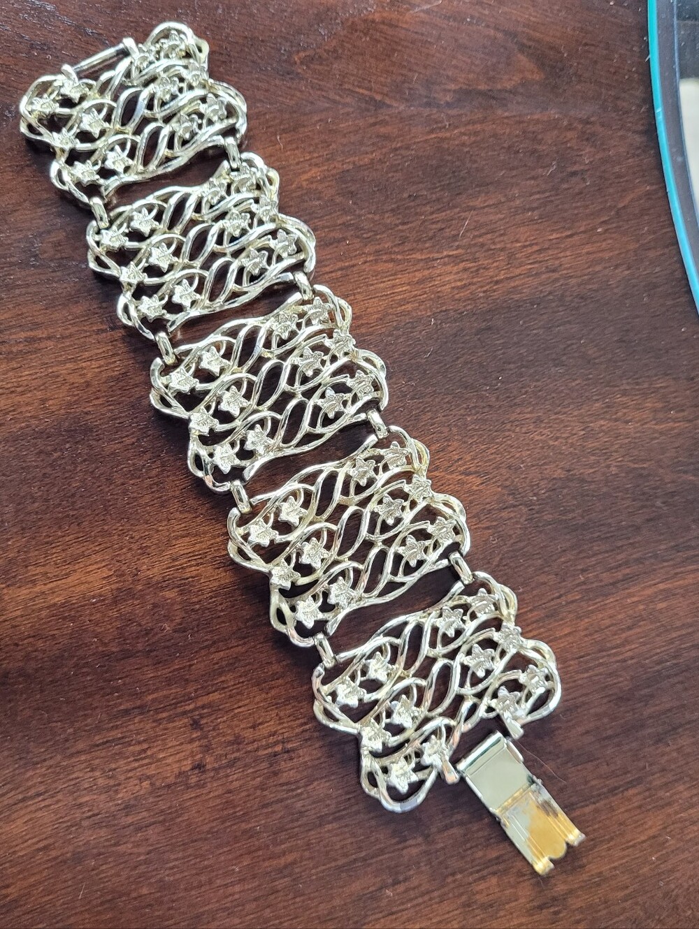 Vintage Elaborate 18 Kt Gold Plated Bracelet